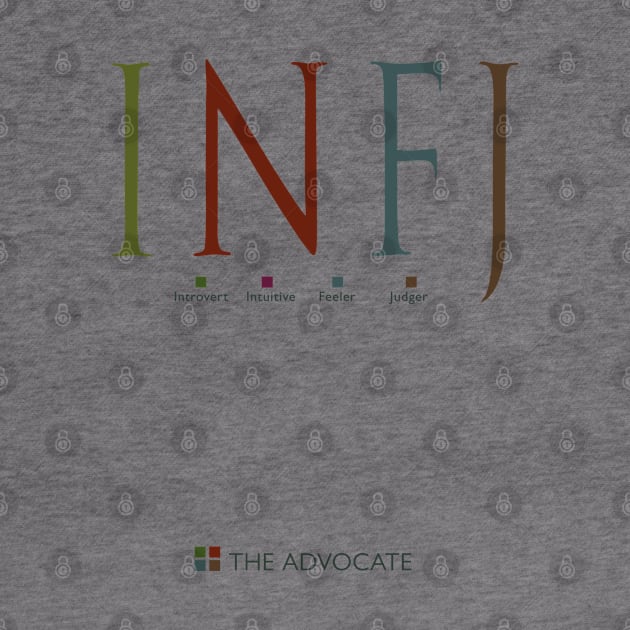 INFJ The Advocate, Myers-Briggs Personality Type by Stonework Design Studio